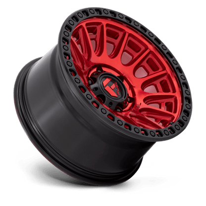 Fuel 1PC | D834 CYCLE | 17.0x9.00 | 6X139.7 | 1 | CANDY RED W/ BLACK RING