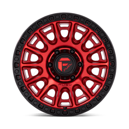 Fuel 1PC | D834 CYCLE | 17.0x9.00 | 5X127 | -12 | CANDY RED W/ BLACK RING
