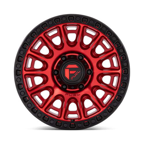 Fuel 1PC | D834 CYCLE | 17.0x8.50 | 6X120 | 34 | CANDY RED W/ BLACK RING