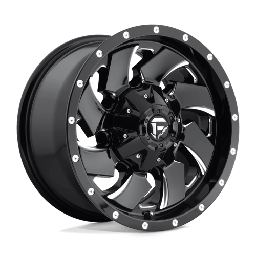 Fuel 1PC | D574 CLEAVER | 17.0x9.00 | 6X135/6X139.7 | 1 | GLOSS BLACK MILLED