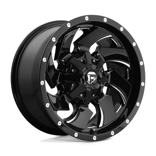 Fuel 1PC | D574 CLEAVER | 20.0x8.25 | 8X200 | -202 | GLOSS BLACK MILLED