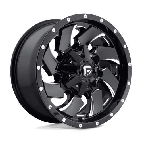 Fuel 1PC | D574 CLEAVER | 18.0x9.00 | 6X135/6X139.7 | 20 | GLOSS BLACK MILLED