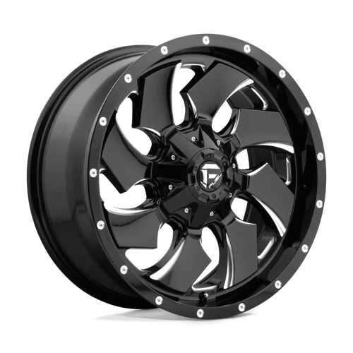 Fuel 1PC | D574 CLEAVER | 20.0x9.00 | 6X135/6X139.7 | 20 | GLOSS BLACK MILLED