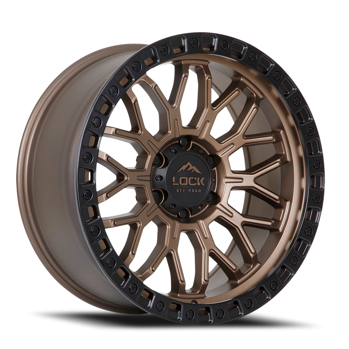 COMBAT | 17X9 | 5X127 | +1 | MATTE BRONZE W MATTE BLACK RING | COMBAT-7957MRMBR