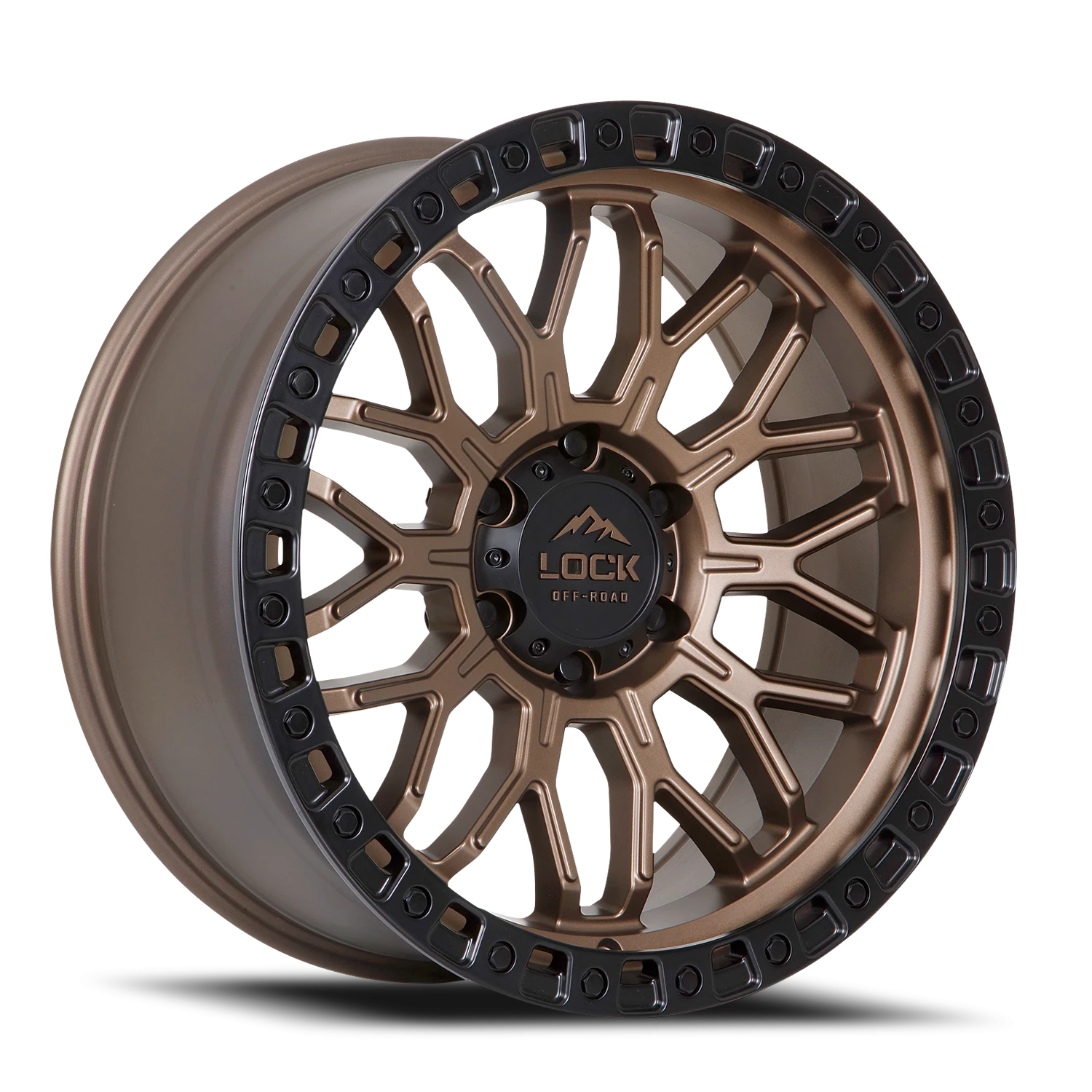 COMBAT | 17X9 | 5X127 | +1 | MATTE BRONZE W MATTE BLACK RING | COMBAT-7957MRMBR