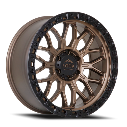 COMBAT | 20X10 | 8X165.1 | -18 | MATTE BRONZE W MATTE BLACK RING | COMBAT-2186MRMBR