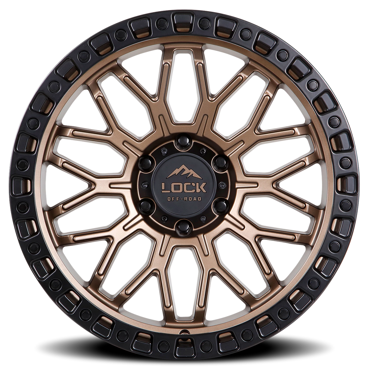 COMBAT | 20X10 | 8X165.1 | -18 | MATTE BRONZE W MATTE BLACK RING | COMBAT-2186MRMBR - Image 3