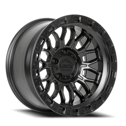 COMBAT | 17X9 | 5X127 | +1 | MATTE BLACK W MATTE BLACK RING | COMBAT-7957MB