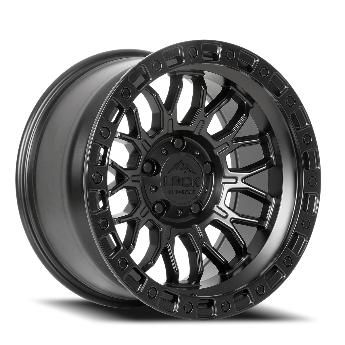 COMBAT | 20X10 | 6X135 | -18 | MATTE BLACK W MATTE BLACK RING | COMBAT-2163MB