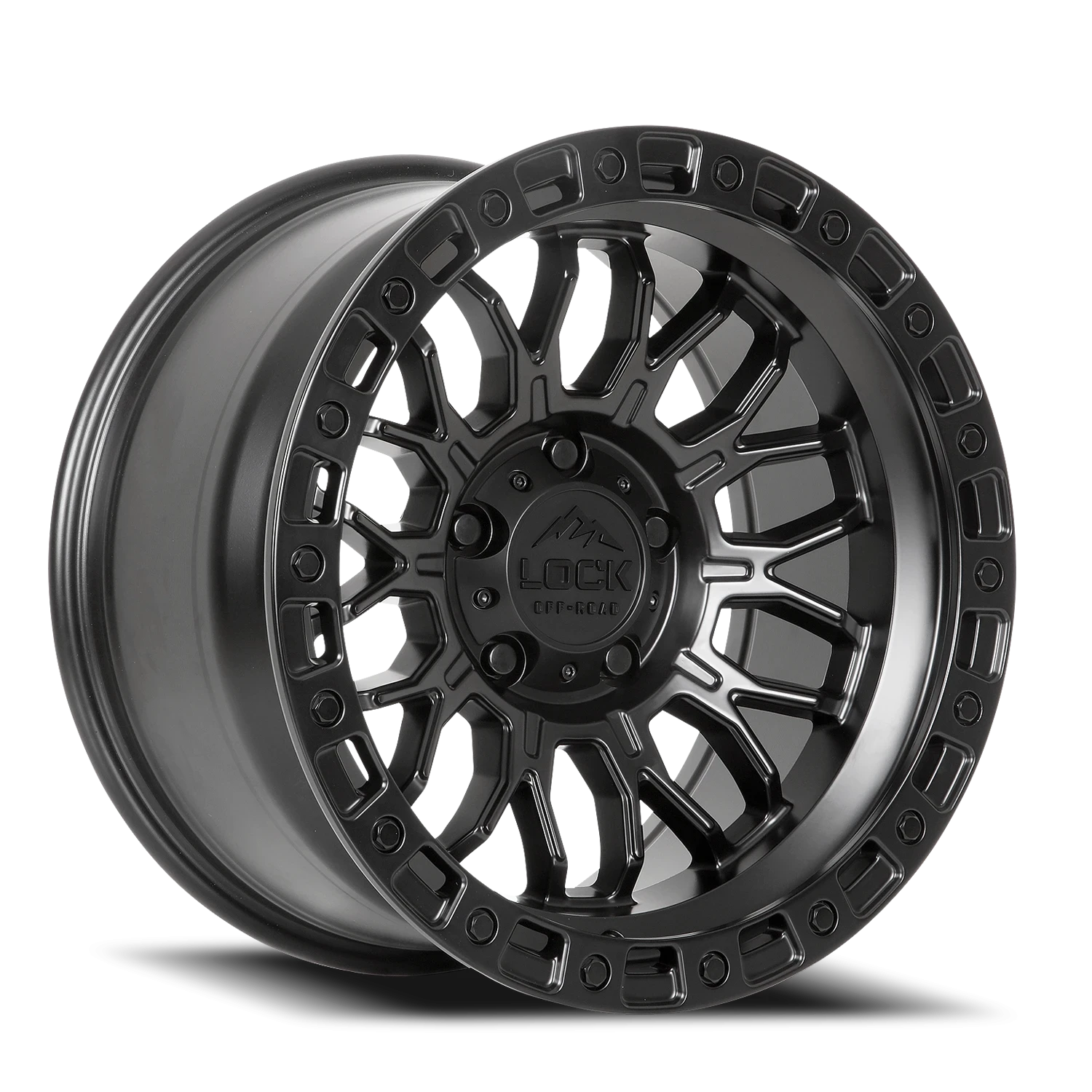 COMBAT | 20X10 | 8X180 | -18 | MATTE BLACK W MATTE BLACK RING | COMBAT-2188MB