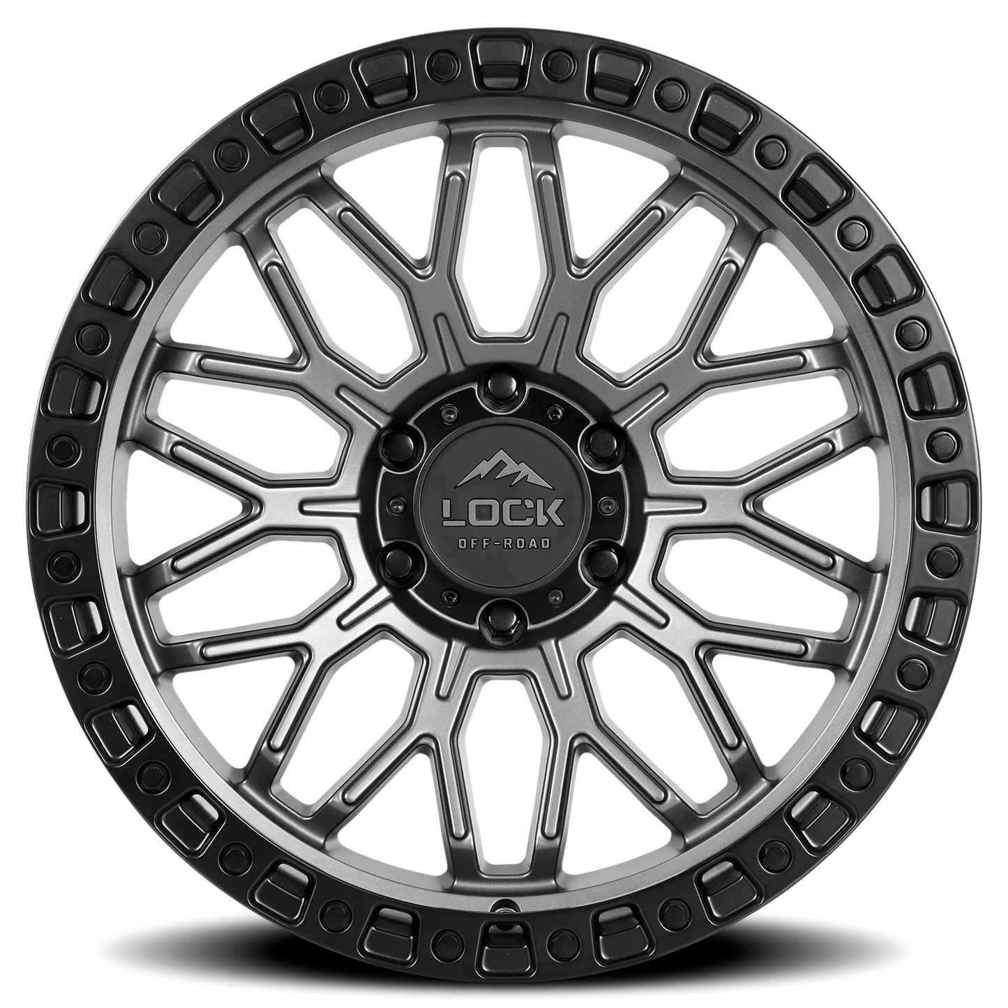 COMBAT | 17X9 | 5X127 | +1 | MATTE GREY W MATTE BLACK RING | COMBAT-7957MGMBRR - Image 3