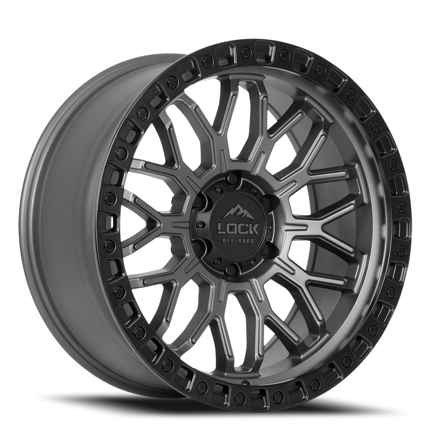 COMBAT | 17X9 | 6X139.7 | -12 | MATTE GREY W MATTE BLACK RING | COMBAT-7969MGMBR12N