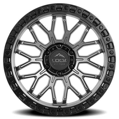 COMBAT | 20X10 | 8X165.1 | -18 | MATTE GREY W MATTE BLACK RING | COMBAT-2186MGMBR - Image 3