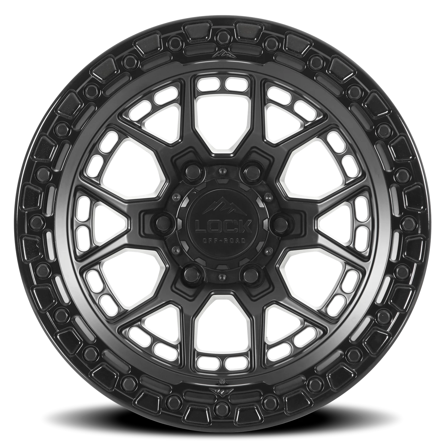 COMMANDO | 17X9 | 5X127 | +0 | MATTE BLACK W GLOSS BLACK RING | COMMANDO-7957GB - Image 3
