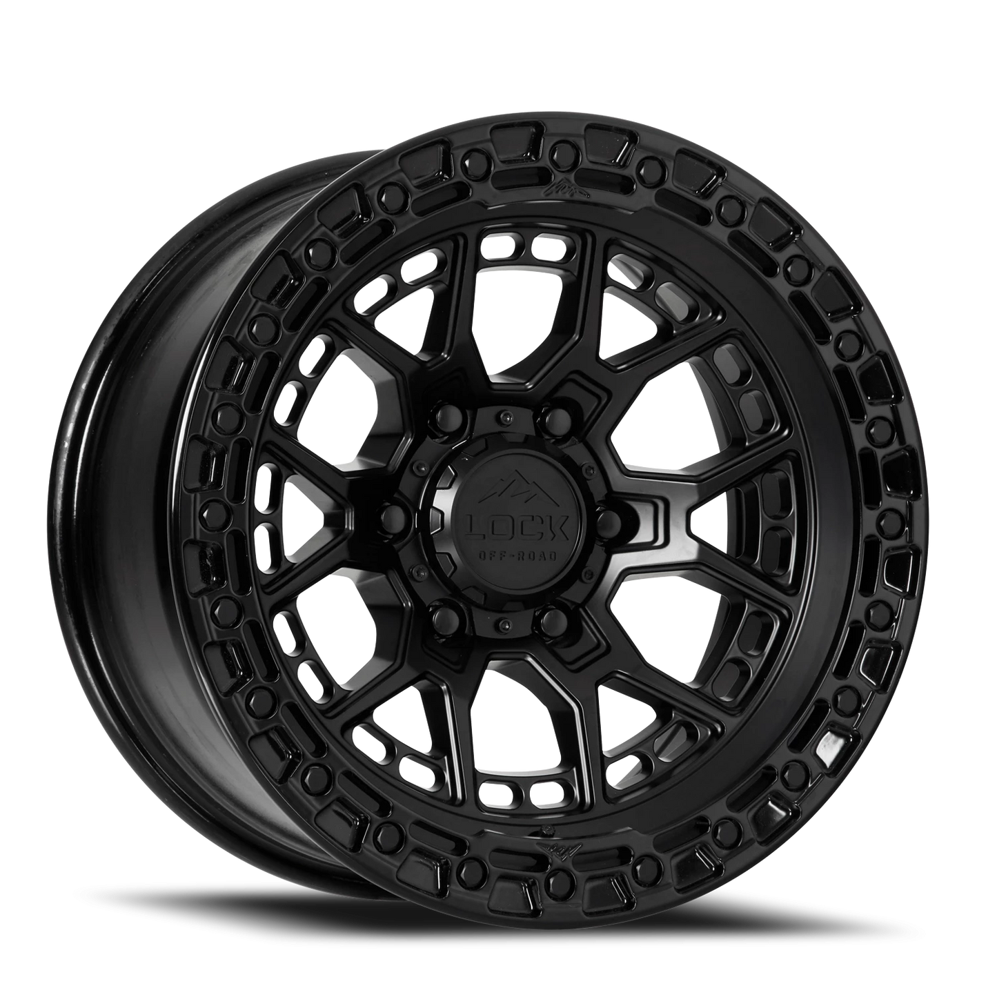 COMMANDO | 17X9 | 6X135 | +0 | MATTE BLACK W GLOSS BLACK RING | COMMANDO-7963GB