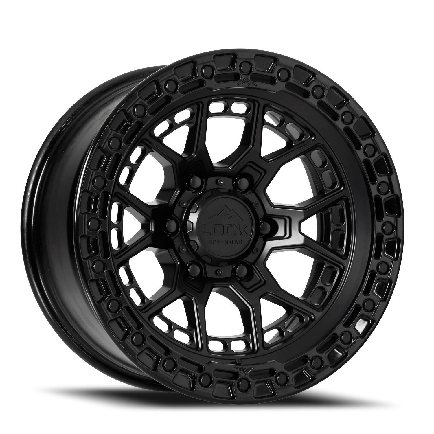COMMANDO | 17X9 | 6X139.7 | -12 | MATTE BLACK W GLOSS BLACK RING | COMMANDO-7969GB12N