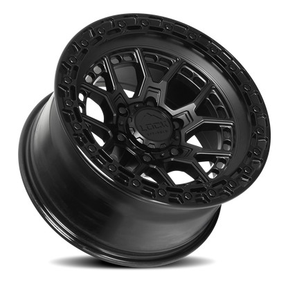COMMANDO | 17X9 | 6X135 | +0 | MATTE BLACK W GLOSS BLACK RING | COMMANDO-7963GB - Image 2