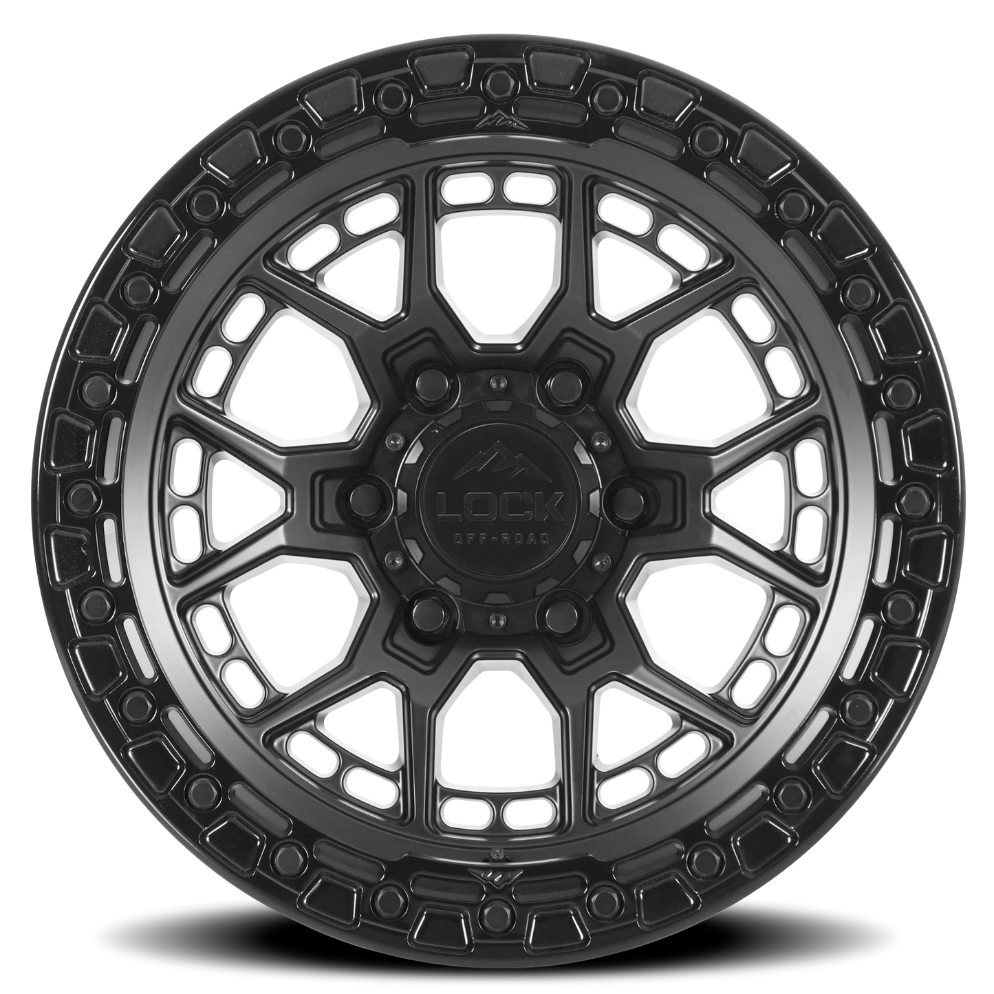 COMMANDO | 17X9 | 6X135 | +0 | MATTE BLACK W GLOSS BLACK RING | COMMANDO-7963GB - Image 3