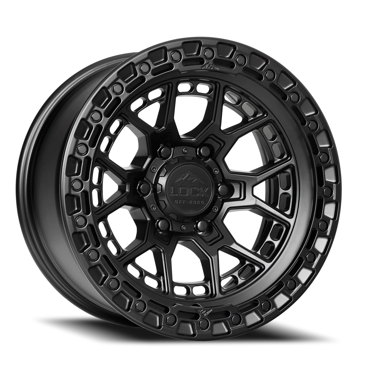 COMMANDO | 20X10 | 6X135 | -18 | MATTE BLACK W MATTE BLACK RING | COMMANDO-2163MB