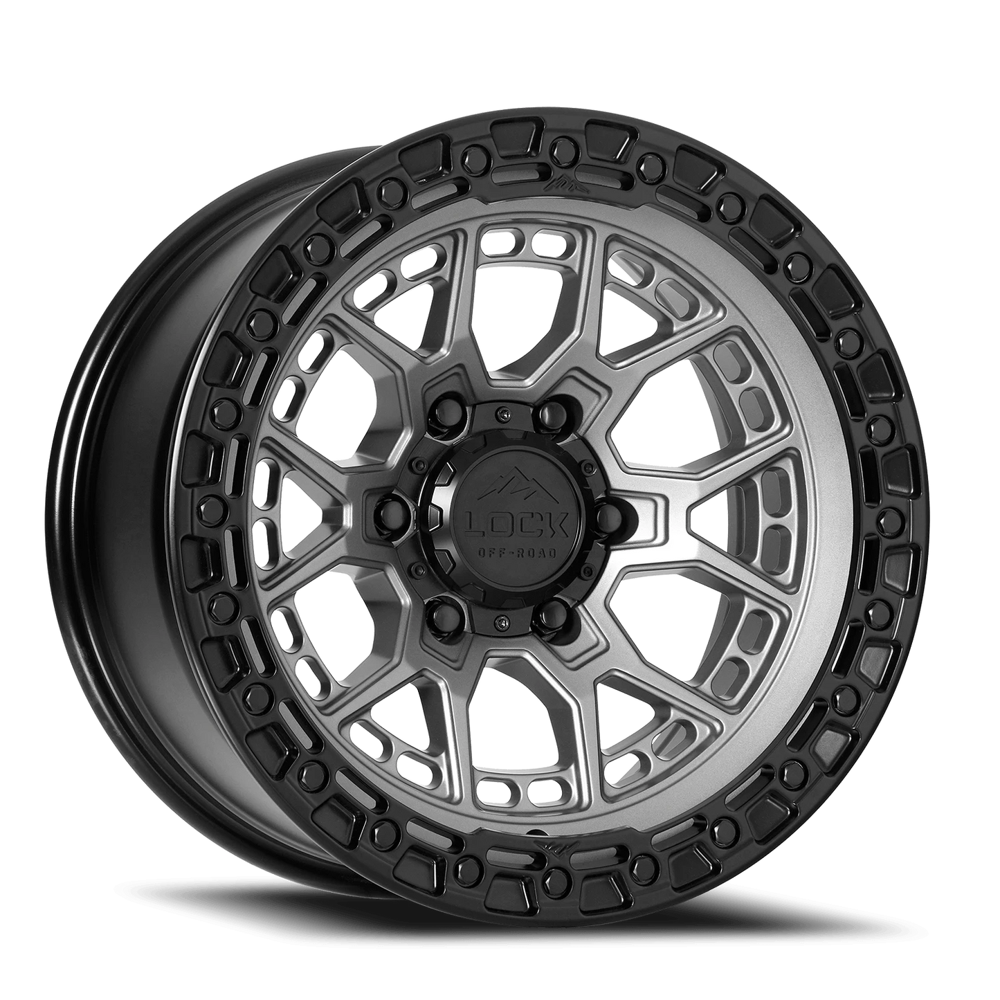 COMMANDO | 17X9 | 6X135 | +0 | MATTE GREY W MATTE BLACK RING | COMMANDO-7963MGMBR