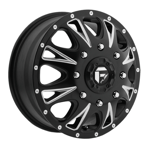Fuel 1PC | D513 THROTTLE | 17.0x6.50 | 8X165.1 | 129 | MATTE BLACK MILLED
