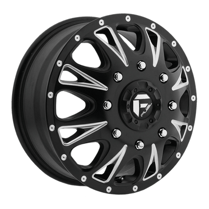 Fuel 1PC | D513 THROTTLE | 17.0x6.50 | 8X210 | 129 | MATTE BLACK MILLED