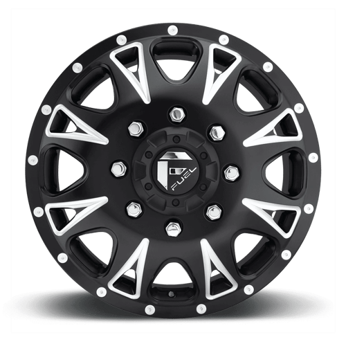 Fuel 1PC | D513 THROTTLE | 17.0x6.50 | 8X200 | 129 | MATTE BLACK MILLED