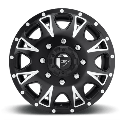 Fuel 1PC | D513 THROTTLE | 17.0x6.50 | 8X165.1 | 129 | MATTE BLACK MILLED