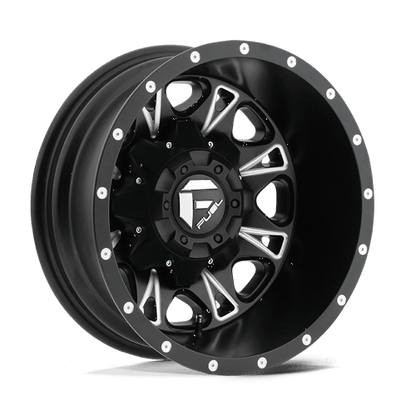 Fuel 1PC | D513 THROTTLE | 17.0x6.50 | 8X210 | -140 | MATTE BLACK MILLED