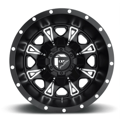 Fuel 1PC | D513 THROTTLE | 17.0x6.50 | 8X200 | -140 | MATTE BLACK MILLED