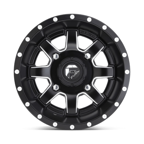 Fuel UTV | D538 MAVERICK | 14.0x7.00 | 4X156 | 13 | MATTE BLACK MILLED