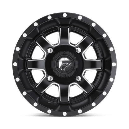 Fuel UTV | D538 MAVERICK | 14.0x7.00 | 4X156 | 13 | MATTE BLACK MILLED