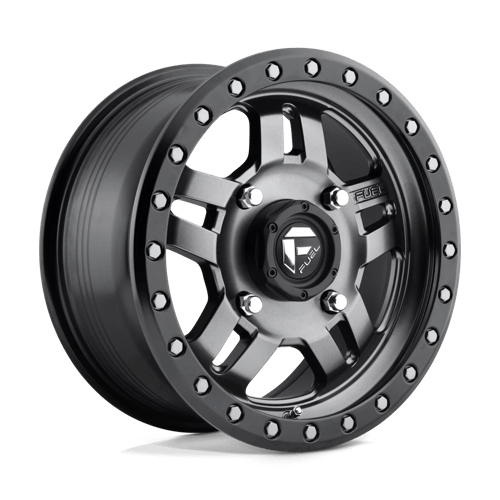 Fuel UTV | D558 ANZA | 15.0x7.00 | 4X156 | 38 | MATTE GUNMETAL BLACK BEAD RING