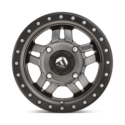 Fuel UTV | D558 ANZA | 15.0x7.00 | 4X156 | 13 | MATTE GUNMETAL BLACK BEAD RING