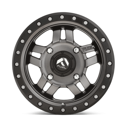 Fuel UTV | D558 ANZA | 15.0x7.00 | 4X156 | 13 | MATTE GUNMETAL BLACK BEAD RING