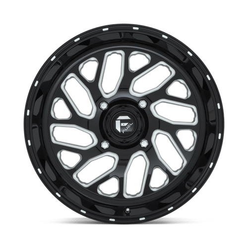 Fuel UTV | D581 TRITON | 20.0x7.00 | 4X156 | 13 | GLOSS BLACK MILLED