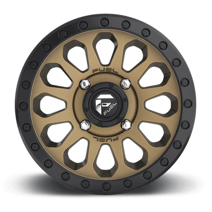 Fuel UTV | D600 VECTOR UTV | 14.0x7.00 | 4X137 | 38 | MATTE BRONZE BLACK BEAD RING