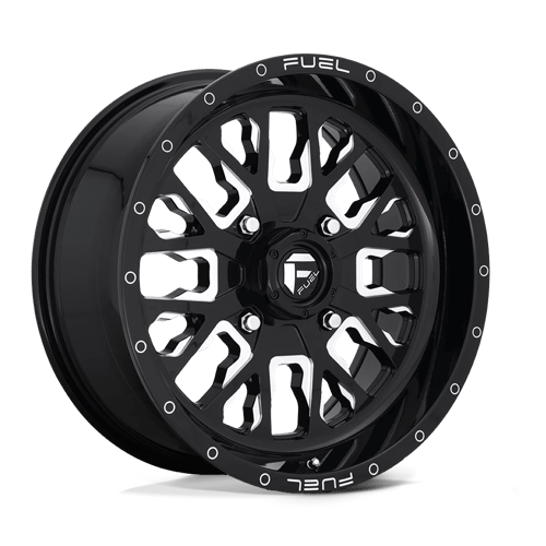 Fuel UTV | D611 STROKE | 18.0x7.00 | 4X137 | 13 | GLOSS BLACK MILLED