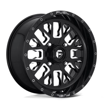 Fuel UTV | D611 STROKE | 18.0x7.00 | 4X137 | 13 | GLOSS BLACK MILLED