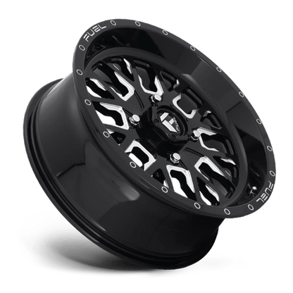 Fuel UTV | D611 STROKE | 18.0x7.00 | 4X137 | 13 | GLOSS BLACK MILLED
