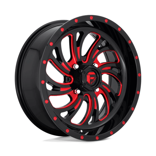 Fuel UTV | D642 KOMPRESSOR UTV | 18.0x7.00 | 4X137 | 13 | GLOSS BLACK RED TINTED CLEAR
