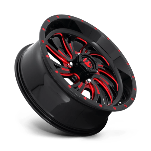 Fuel UTV | D642 KOMPRESSOR UTV | 18.0x7.00 | 4X137 | 13 | GLOSS BLACK RED TINTED CLEAR