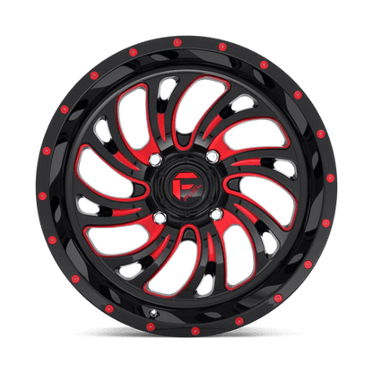 Fuel UTV | D642 KOMPRESSOR UTV | 18.0x7.00 | 4X156 | 13 | GLOSS BLACK RED TINTED CLEAR