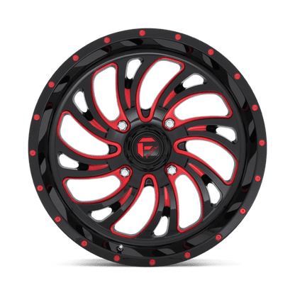 Fuel UTV | D642 KOMPRESSOR UTV | 20.0x7.00 | 4X137 | 13 | GLOSS BLACK RED TINTED CLEAR