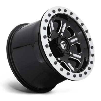 Fuel UTV | D910 HARDLINE BEADLOCK | 15.0x7.00 | 4X156 | 38 | GLOSS BLACK MILLED