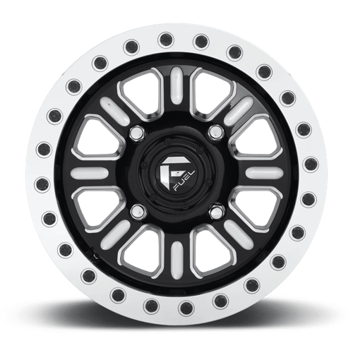 Fuel UTV | D910 HARDLINE BEADLOCK | 15.0x10.00 | 4X137 | 25 | GLOSS BLACK MILLED