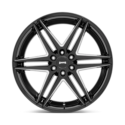 DUB 1PC | S267 DIRTY DOG | 24.0x10.00 | 6X139.7 | 25 | GLOSSY BLACK MILLED