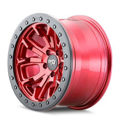 DIRTY LIFE DT-1 GLOSS CRIMSON CANDY RED | 17x9 | 8-170 | -12mm | 9303-7970R12