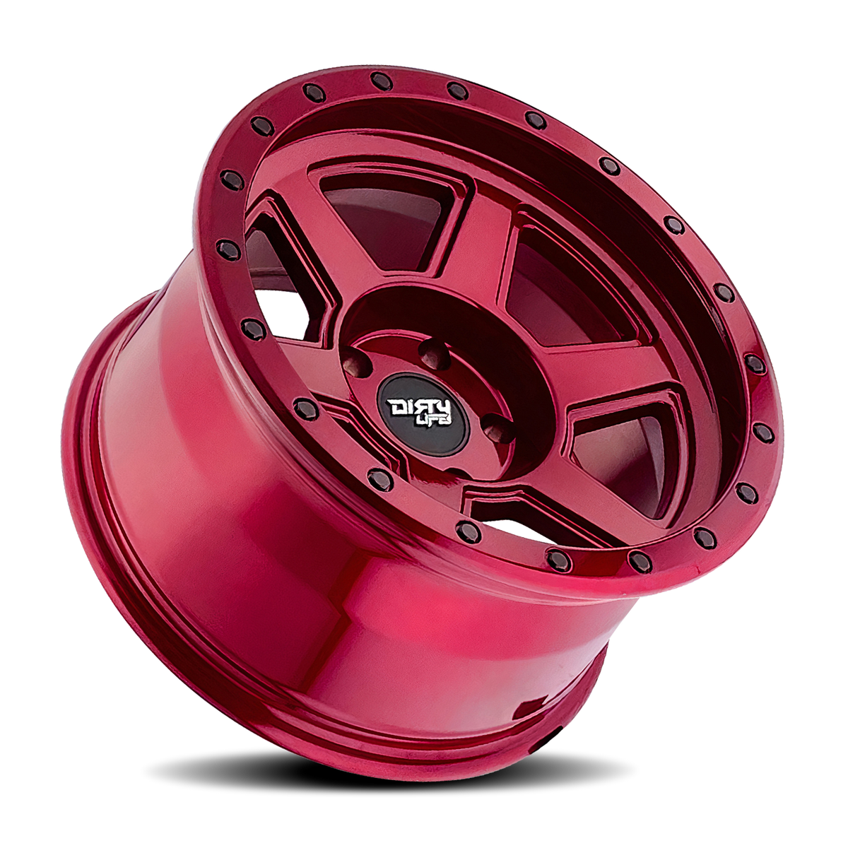 DIRTY LIFE COMPOUND GLOSS CRIMSON CANDY RED | 17x9 | 6-139.7 | -38mm | 9315-7983R38