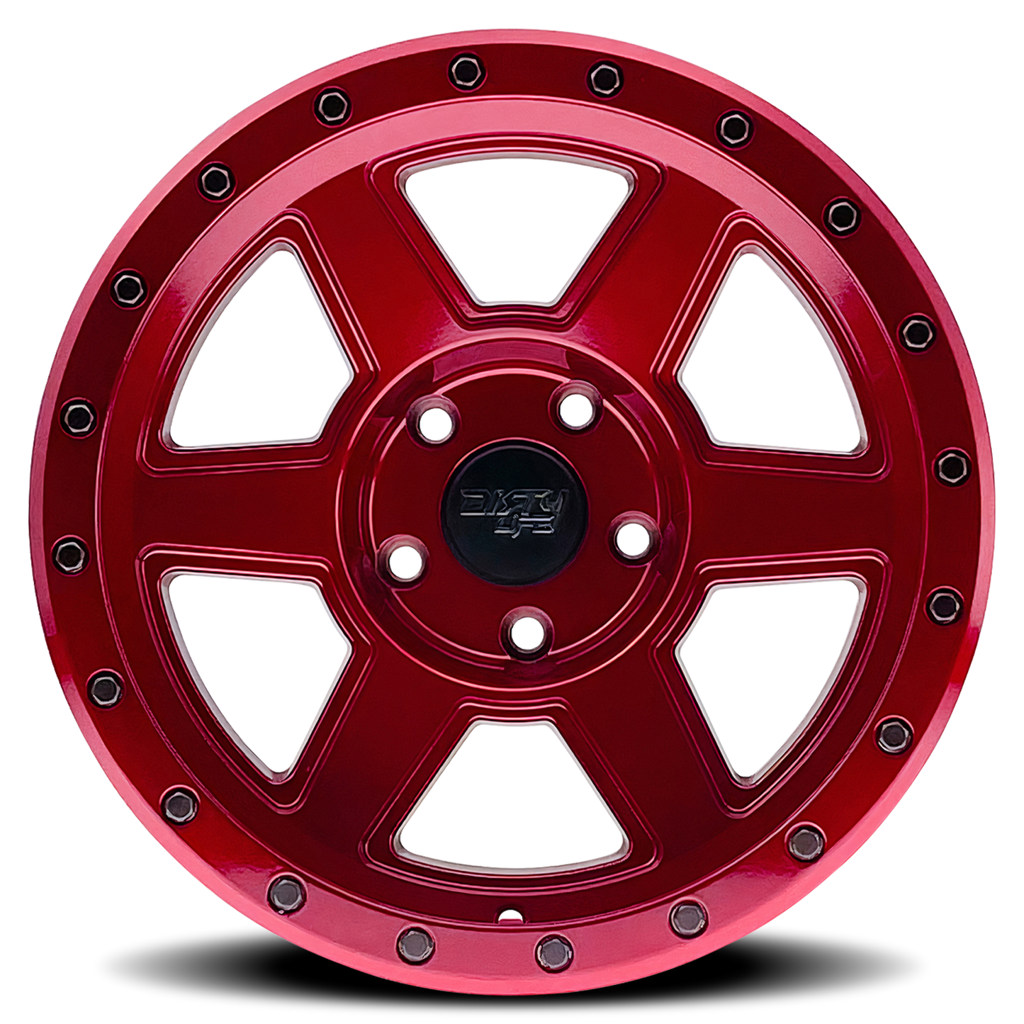 DIRTY LIFE COMPOUND GLOSS CRIMSON CANDY RED | 18x9 | 6-139.7 | -12mm | 9315-8983R12